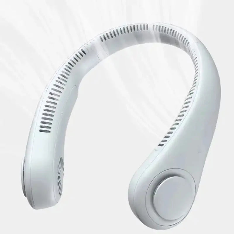 ROFAELEC 360° Bladeless Neck Fan – Ultra-Quiet & Rechargeable
